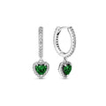 Valentine'S Day Sapphire Earrings (Green)