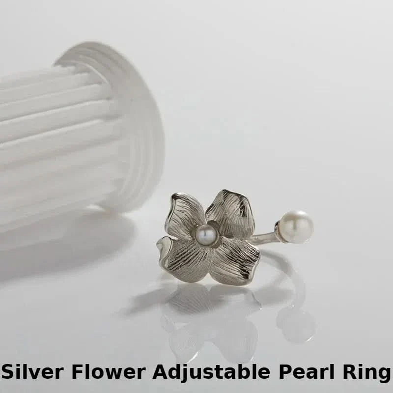 Flower Necklace & Ring Set