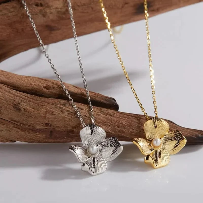 Flower Necklace & Ring Set