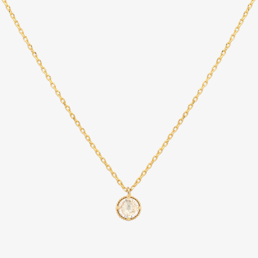 Cubic zirconia pendant necklace