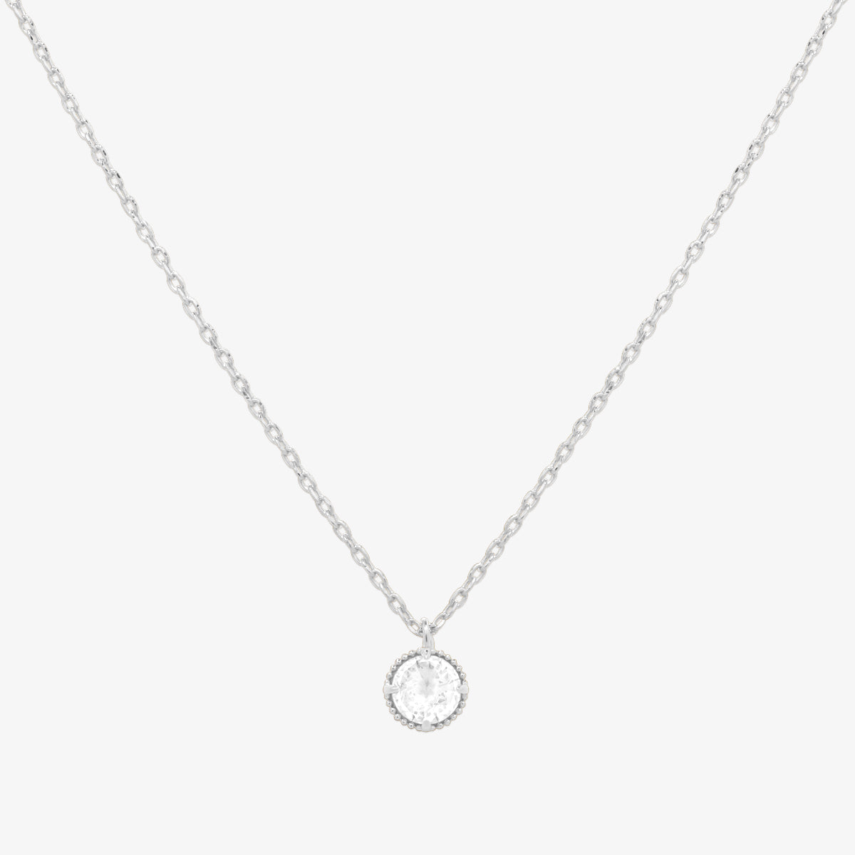 Cubic zirconia pendant necklace