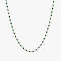 Silver gemstone necklace
